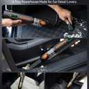 Car Vacuum, Handheld Vacuum Cordless with 21000Pa Powerful Suction & 3 Modes, 4-in-1 Portable Hand Held Mini Vacuum Cleaner Rechargeable, Ultra Light for Car Home Office (Black)