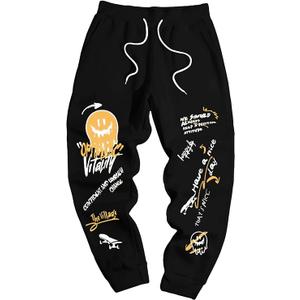 COZYEASE Men's Jogger Sweatpants Drawstring Waist Gym Workout Athletic Jogger Pants with Pockets, 4X-Large