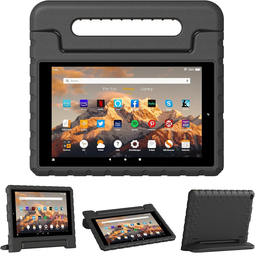 for Amazon Fire hd 10 Tablet case Kids 5th/7th/9th Generation 2015/2017/2019 Released,Lightweight Shockproof Case with Portable Handle Stand for Amazon Kindle Fire HD 10 Tablet