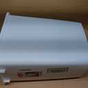Rubbermaid Small Kitchen Bathroom Trash Can, 9 Gallons, White, Waste Basket for Under Counter/Kitchen/Office/Bedroom/Bathroom