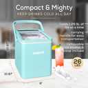 Igloo Automatic Self-Cleaning Portable Electric Countertop Ice Maker Machine with Handle, 26 Pounds in 24 Hours, 9 Ice Cubes Ready in 7 Minutes, with Ice Scoop and Basket