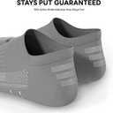 No Show Socks Women, 8 Pairs Low Cut Ankle Anti-slid Athletic Casual Invisible Liner Running Socks (Gray, S)