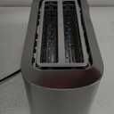 Elite Gourmet ECT4123 Long Slot 4 Slice Toaster, Extra Wide 1.5" and 5.1" Deep Slots, Bagel, Defrost & Cancel Functions, 6 Toast Shade Settings, Fits Bagels, Waffles, Artisan Breads, Stainless Steel