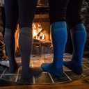 Merino Wool Ski and Snowboard Sock Black Medium