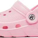 HOBIBEAR Kids Garden Clogs Toddler Sandals for Boys Girls Slipper Beach Water Shoes Slip on (Toddler/Little/Big Kids)(9 Toddler,Pink)