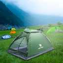 CAMEL CROWN Tents for Camping 2 Person Camping Dome Tent, Waterproof,Spacious, Lightweight Portable Backpacking Tent for Outdoor Camping/Hiking, 2 person Army Green