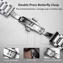Metal Watch Band Stainless Steel 16mm Watch Strap Bracele Replacement Bands