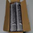 10 inch Drawer Slides 4 Pairs (8pcs) Full Extension Ball Bearing Drawer Rails Side Mount 3 fold Metal Dresser Runners for File Cabinet Trash Can Kitchen Wardrobe Glides 10" Black 100 LB Capacity