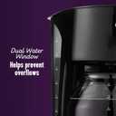 Mr. Coffee Black Coffee Maker, 12 Cups, with Auto Pause and Glass Carafe, Perfect for Home and Office Use, Black