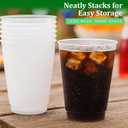 Concession Essentials – 16oz Frost Flex Plastic Cups – Shatterproof Reusable Drinkware for Parties, Weddings & Events – 25 Pack, 16oz-25ct