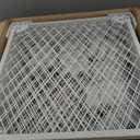Dog Playpen Indoor - 24" Height 10 Panel Diamond Mesh Chew Resistant Puppy Playpen, Tool-Free Assembly, Dog Exercise Pen Indoors for Puppies and Small Dogs&Pets, Portable White Metal Dog Pen