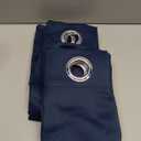 NICETOWN Blackout Draperies Curtains, All Season Thermal Insulated Solid Grommet Top Blackout Curtains/Drapes for Kid's Room (Navy, 1 Pair, 34 x 45 inches)