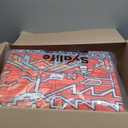 Syalife 9x12 Washable Area Rug, Ultra Soft Non-Slip, Low Pile, Stain Resistant Abstract Area Rug for Living Room, Boho Carpet for Bedroom, Dining Room, Office, Foldable Large Rug