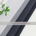 L.Z.E Black Ombre Sheer Curtains 72 Inch Length for Living Room, Black and White Curtains for Bedroom Dining Room Sliding Glass Door, Lightweight Gradient Window Drapes Grommet Top 2 Panels Set