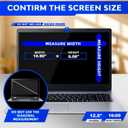 12.5 Inch 16:9 Computer Privacy Screen Filter for Monitor - Privacy Shield and Anti-Glare Protector