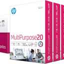HP Papers | 8.5 x 11 Paper | MultiPurpose 20 lb | 5 Ream Case - 2500 Sheets | 96 Bright | Made in USA - FSC Certified | 115100PC