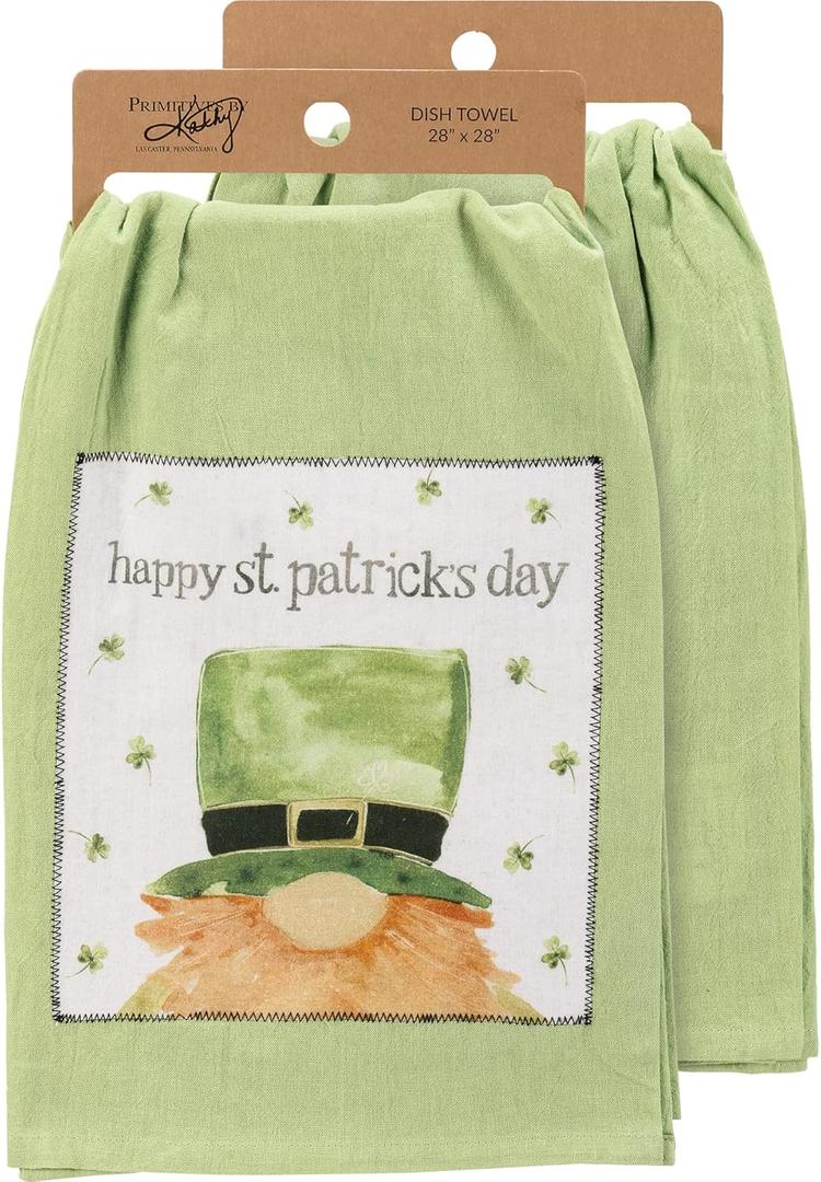 Primitives by Kathy Happy St. Patrick's Day Kitchen Towel