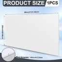 Wonderjune 24" x 48" x 1/8" White Acrylic Sheets Translucent White Cast Acrylic Plastic Sheet Cut to Size for DIY Craft Projects Display Cases Signs Sneeze Guard