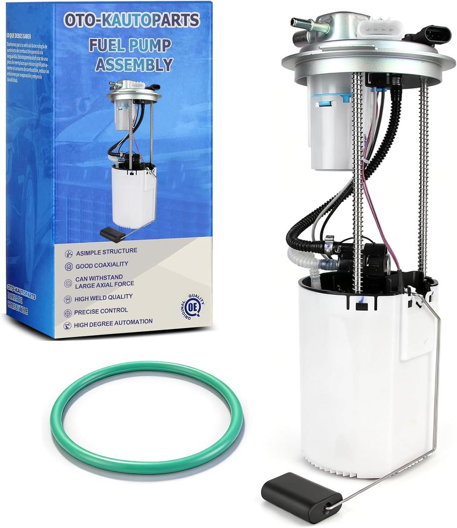 OTO-K Electric Fuel Pump Module Assembly w/Pressure Sensor E3609M Compatible with Chevrolet Chevy Silverado & GMC Sierra 1500 2500 HD 2004-2007, 4.3L V6, 5.3L 6.0L 8.1L V8 w/Sending Unit