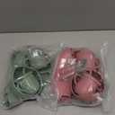 Silicone Baby Feeding Set, 18PCS Baby Led Weaning Supplies, Eating Essentials Utensils with Suction Plate and Bowl, Adjustable Silicone Bib, for 6+ Months (Pink+Green)