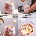 Sister Birthday Gifts, Sisters Christmas Gifts from Sister, Handmade Ceramic 8oz Soy Wax Lavender Scented Candles, Sisters Candle Gift for Soul Sisters Best Friend BFF Bestie