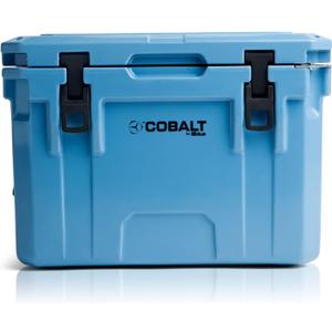 Cobalt 25 Quart Roto-Molded Super Ice Cooler | Large Ice Chest Holds Ice Up to 3 Days |