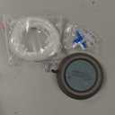 hygger Aquarium Air Stone, 1.5 Inch Fish Tank Bubbler Stone Kit Makes Super Tiny Bubbles, Ultra-High Dissolved Airstone with Stainless Steel Base Aquarium Fish Tank and Hydroponic