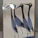 WHASAYART Vintage Humor Watercolor Birds Framed Wall Art 16x24 Canvas Print