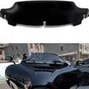 IZX Motorcycle Accessories 4.5" Windshield Fairing Windscreen Cover For Harley Touring Street Electra Glide Ultra Limited FLHX Tri Glide Ultra 2014-2022 2023 (Black)