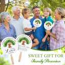 DoubleFill Family Reunion Party Favors Bulk Family Tree Round Handheld Paper Folding Fans Remembering Our Roots Paper Fans with Handle for Class Souvenirs Gathering Gifts(40 Pcs)