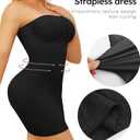 Strapless Shapewear Slip for Women Tummy Control Slimming Seamless Full Body Shaper Under Dresses