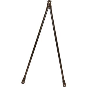 33.5” Garden Swing Replacement Rods Brown, 85cm Round Metal Hanging Rods for Garden Swing Seat(2PCS/CTN)