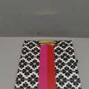 Kate Spade New York A4 Clipboard Folio with Low Profile Clip, Professional Padfolio Includes Lined Notepad, Pen Loop, and Pocket, Black Spade Flower