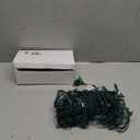 100 Counts Warm White LED Christmas Lights  50ft 5mm White Christmas Lights Outdoor Commercial Grade Waterproof, Indoor Christmas Tree Decorations, Green Wire Mini String Lights, UL, IP:65