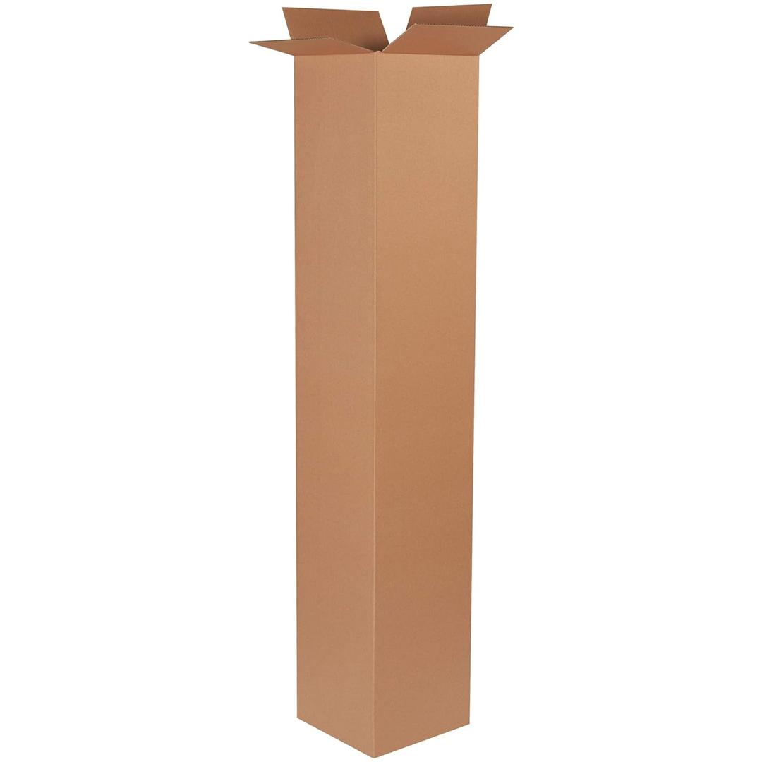 Choice Shipping Supplies 12 x 12 x 72 Corrugated Cardboard Boxes, Tall 12"L x 12"W x 72"H, Pack of 10 | Shipping, Packaging, Moving, Storage Box for Home or Business, Strong Wholesale Bulk Boxes
