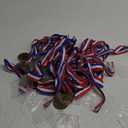Remuuly 30 Pcs Award Medals Bulk 2'' Gold Trophy Award Winner Metal First Place with Neck Ribbons Award Prize Gift for Tournaments Match Sports Competition Teams Adult