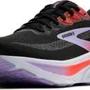 Brooks Womens Ghost 17 Neutral Running Shoe (9, Black/Purple/Coral)