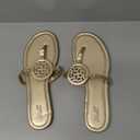 katliu Women's Flat Sandals Flip Flop Sandals Comfortable Dressy Thong Sandals (11, Gold)