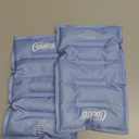 Cool Coolers by Fit & Fresh 2 Pack XL Soft Ice Packs for Cooler, Flexible Stretch Nylon, Lunch Box Ice Packs, Large Reusable Freezer Packs, Cornflower Blue