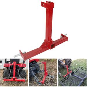 2" Receiver 3 Point Quick Trailer Hitch Category 1, 3 Point Attachment Standard Receiver, Heavy Duty Tractor Tow Drawbar Adapter Compatible with Most Tractors and Trailers
