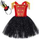 Tutu Dreams Circus Costume for Girls 1-10Y with Circus Headband Chrsitmas Gifts Birthday Party, Size: 2-3Y