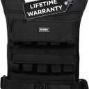 MVRK Weighted Vest Men 15lbs | 25lbs | 35lbs | 45lbs | 65lbs | 80lbs | 100lbs - Weighted Workout Vest With Removable Iron Weights, Heavy Duty Weighted Exercise Vest For Functional Training & Calisthenics - Weight Vest for Men