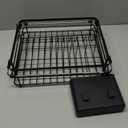 CosyPic Expandable in Sink Dish Drying Rack  Adjustable Capacity (11.1''18.43 ''L) Over Sink Dish Drainer Drying Rack for Kitchen Counter, Dish Rack with Utensil Holder