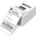 Phomemo 4x6 Shipping Labels, 500 PCS Fan-Fold Thermal Labels, Compatible with MUNBYN,JADENS,Nelko,Phomemo 241bt,243BT, D450BT,D520BT,2411BT Label Printer,Water/Oilproof Label Stickers for Address Mail . Pack Of 12