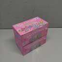 2 x Valentines Day Gifts for Kids, Valentines Unicorn Donut Erasers with Cards, Classroom Exchange Prizes & Party Favors, Ideal Valentine Gifts for Boys Girls, School Classroom Prize Exchange (Ice cream)