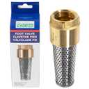 1 Inch Foot Valve No-Lead Brass Heavy Duty Backflow Preventer 1" Foot Valve Female Connection for Maintain Pressure & Prevent Reverse Flow, Compatible with All Brands