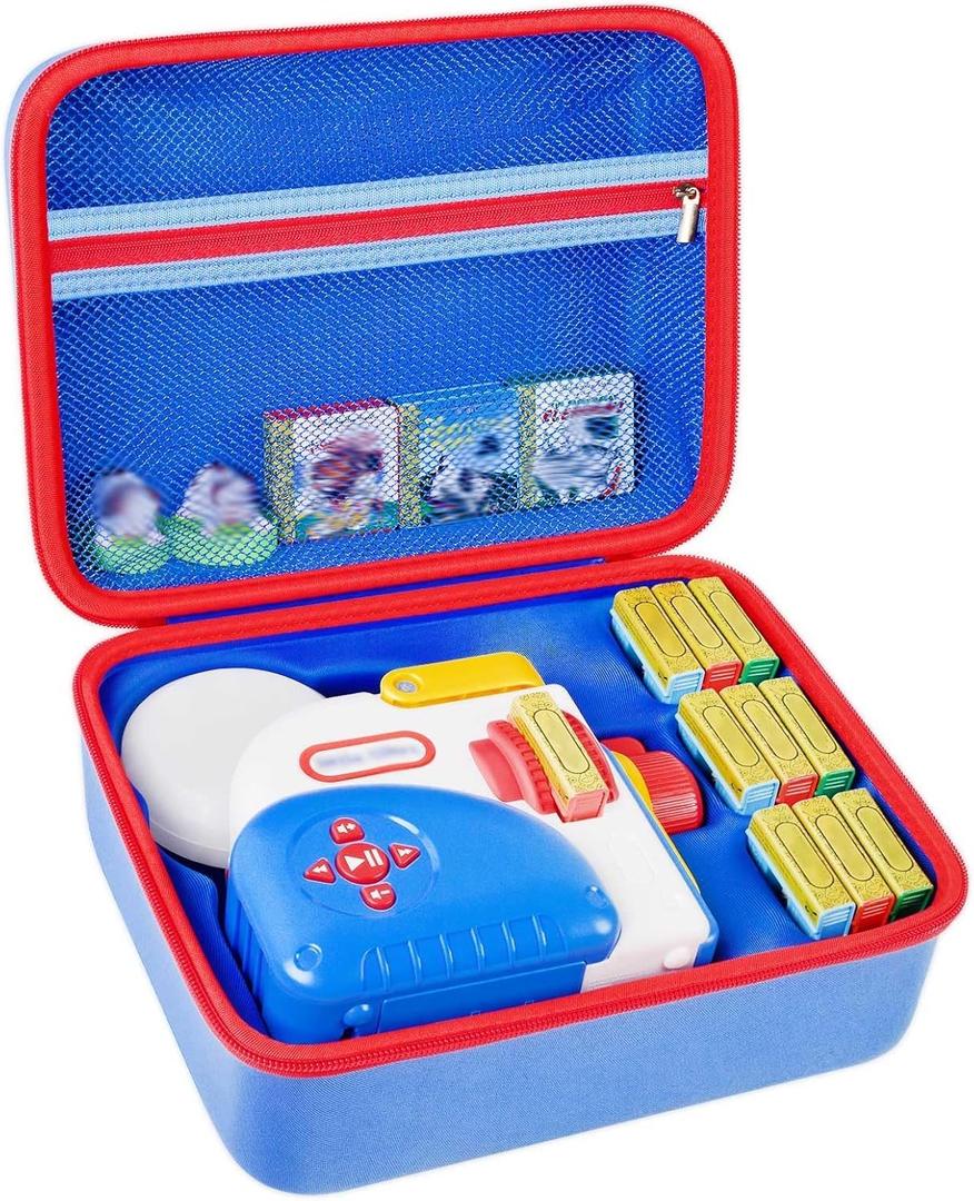 Case Compatible with Little Tikes for Story Dream Machine Books Starter Set, Toys Protective Container for Little Tikes for Storytime Audio Play Real for Littles Character Collection (Box Only), Blue
