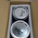 eleganttime Blue Mason Jars Wide Mouth,2 Pack Cobalt Blue Colored Mason Jars 32 oz for Canning