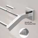 Alise Double Towel Bars, Wall Mount Towel Holder, Heavy Duty SUS304 Stainless Steel, Polished Chrome, 16 Inch