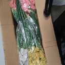 24 Bundles Artificial Flowers for Outdoors/Indoors, Fake Flowers Plants for Indoor Outside Garden Porch Window Box Home Wedding Farmhouse(8 Color)